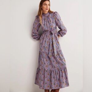 Boden mutton sleeve maxi dress